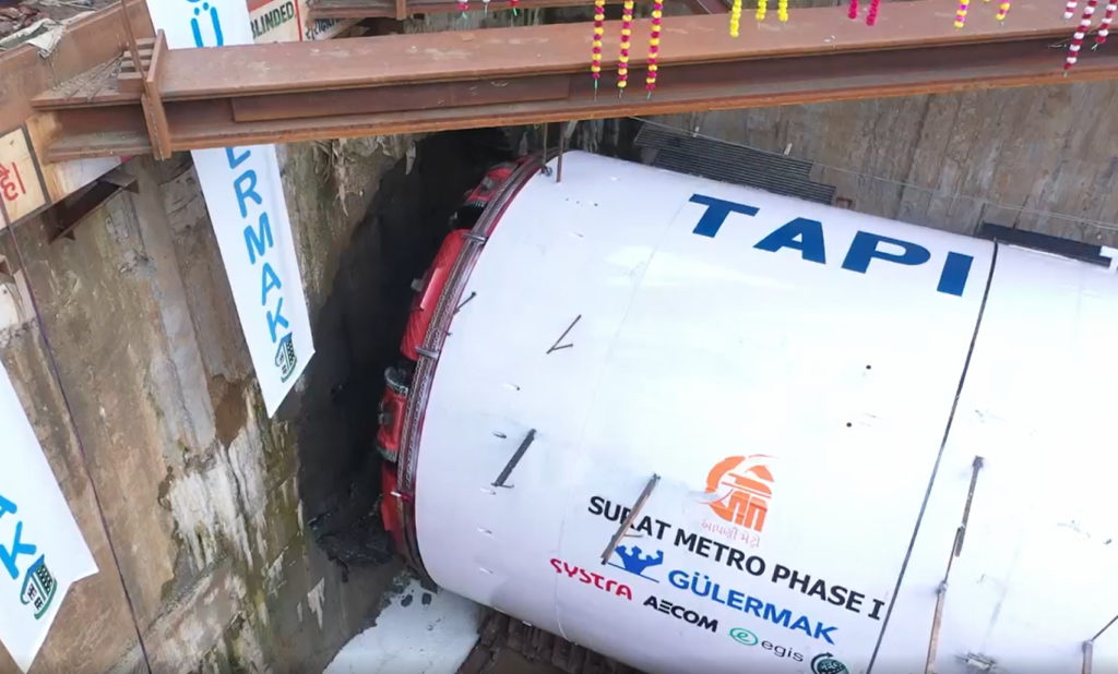 surat-metro-s-tbm-tapi-reaches-milestone-at-india-s-second-deepest-metro-station